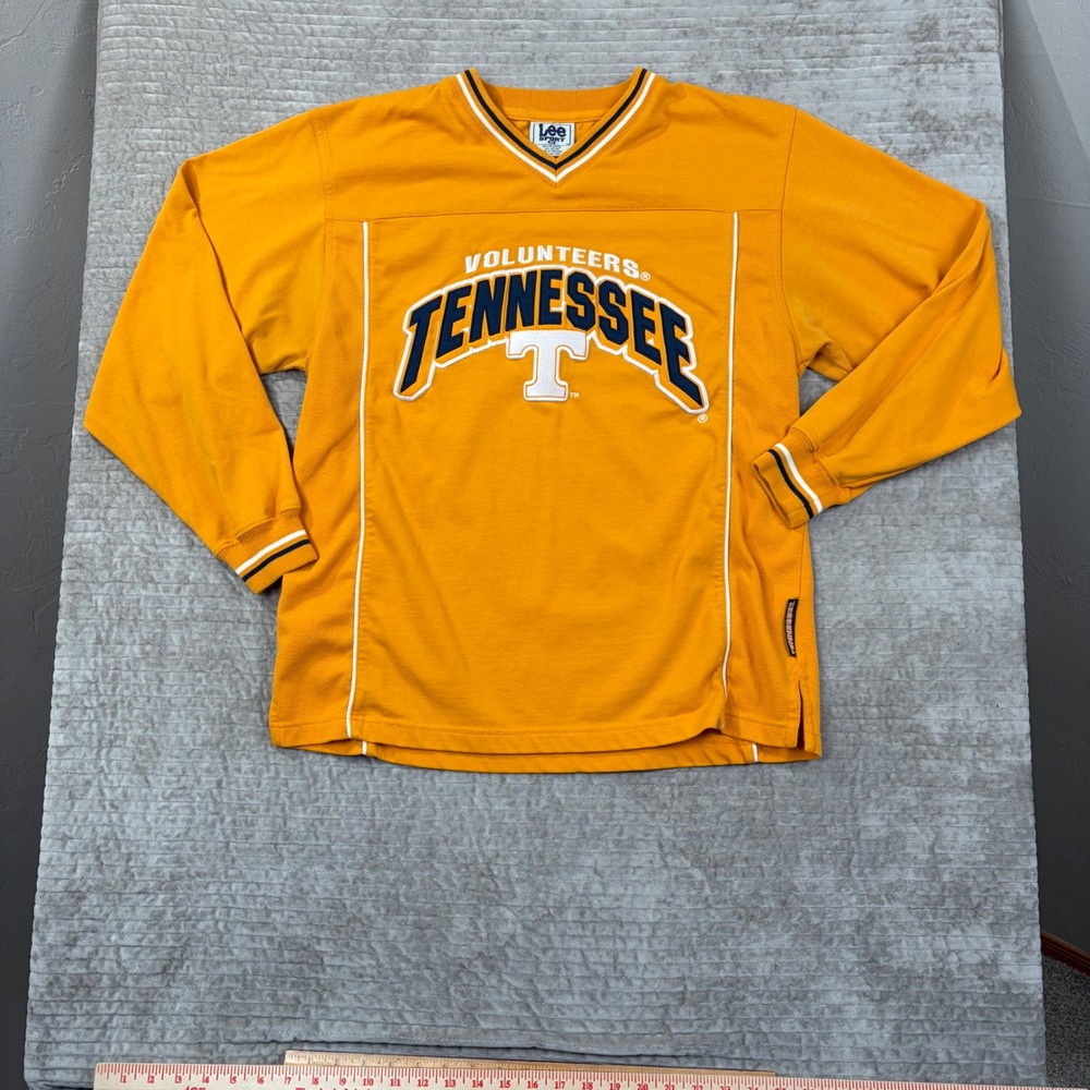Lee Sport Tennessee Volunteers Jersey‎ Shirt Medium Orange Long Sleeve V-Neck